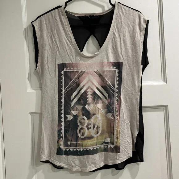 Express sheer open back top - Picture 5 of 7